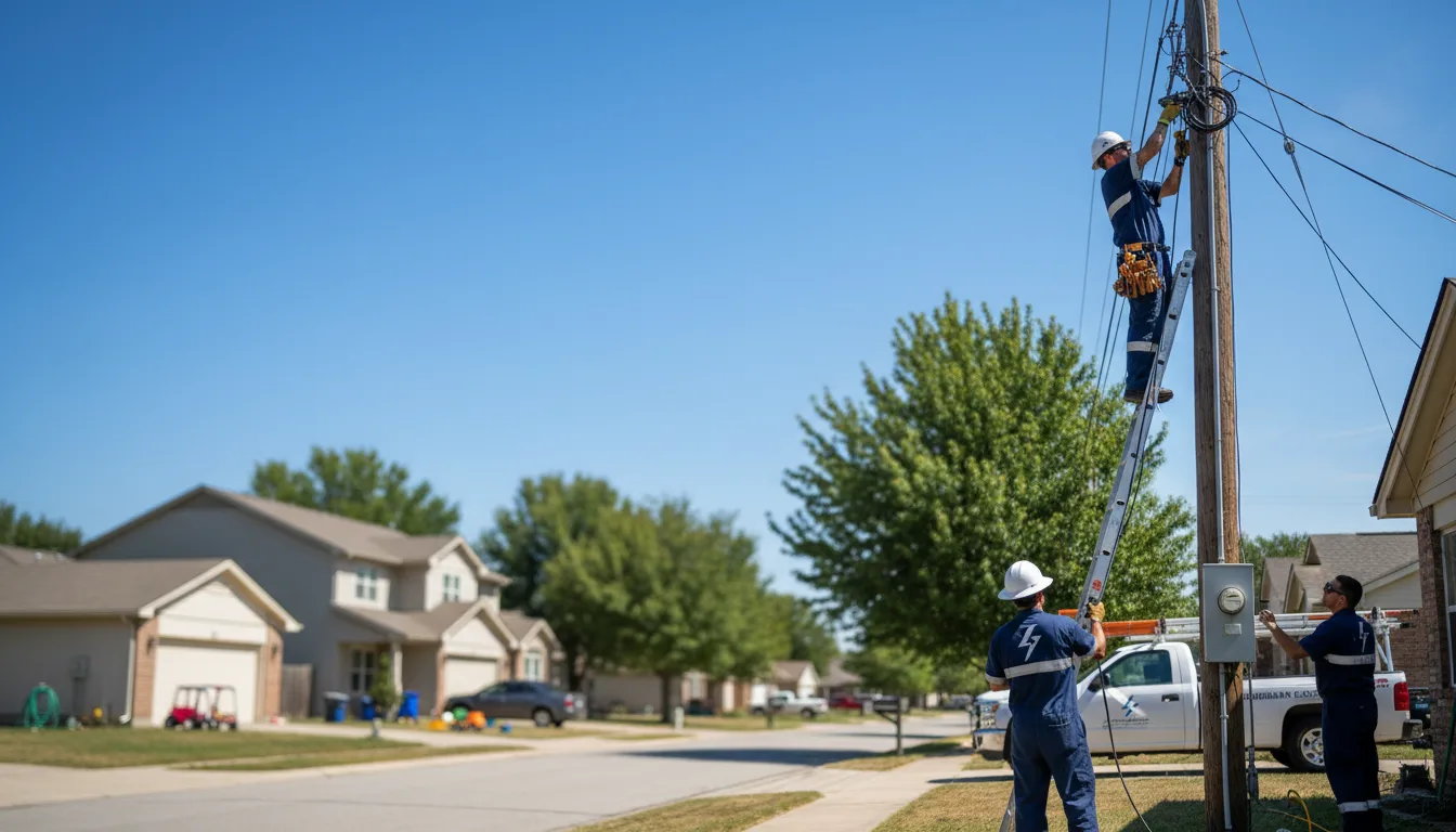 Residential electrician providing installation services in Ashcamp, KY
